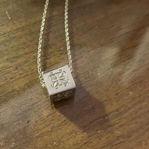 Silver Rustic Cuff Necklace